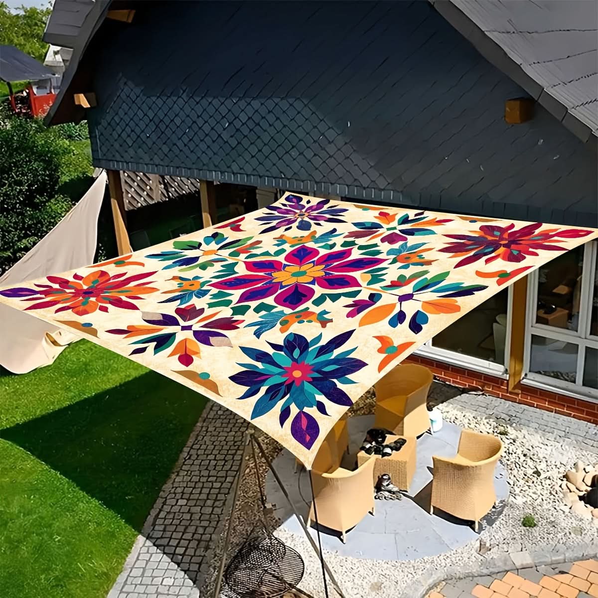 Outdoor Canopy Polyester Foldable Sun Shade