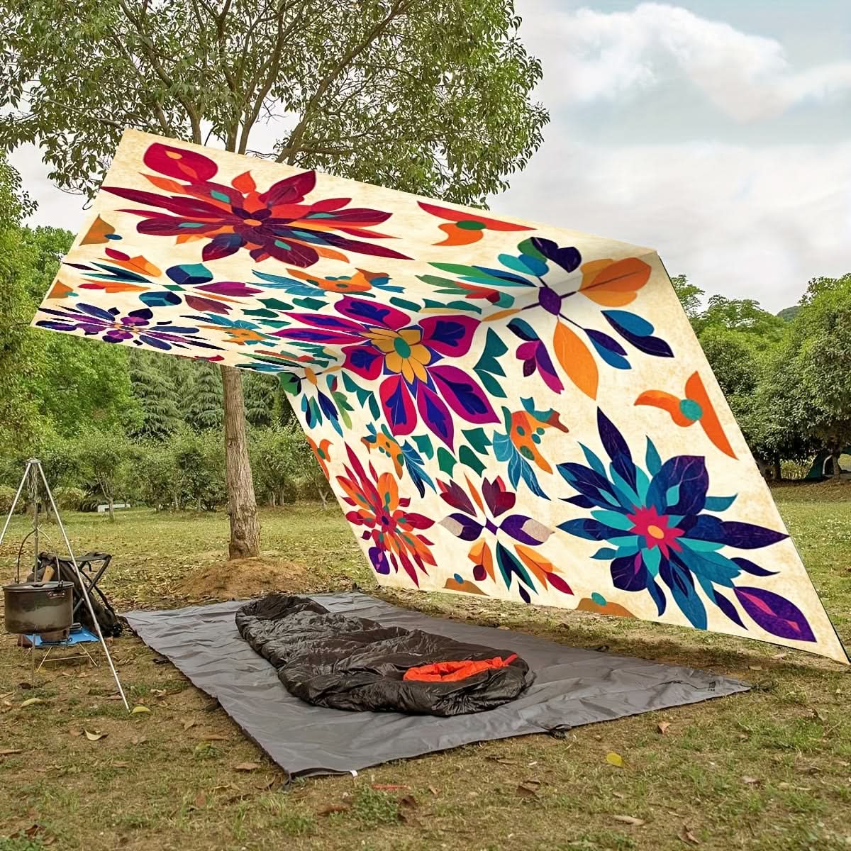 Outdoor Canopy Polyester Foldable Sun Shade