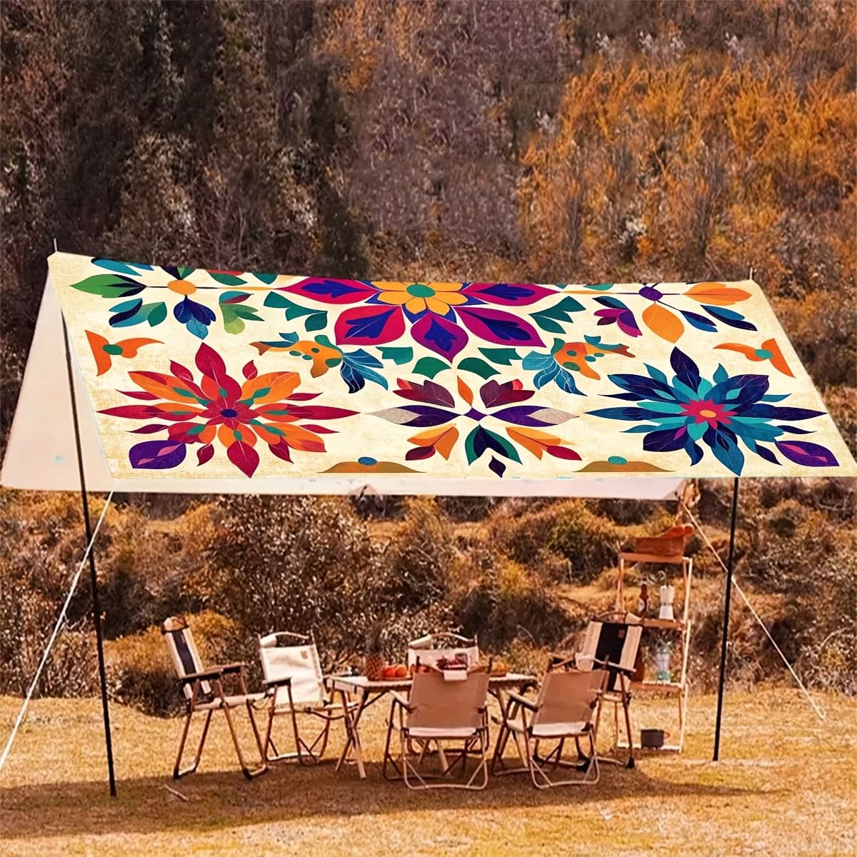 Outdoor Canopy Polyester Foldable Sun Shade