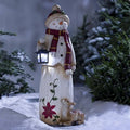 Outdoor Christmas Decoration LED Lantern Weather-Resistant Resin