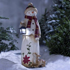 Outdoor Christmas Decoration LED Lantern Weather-Resistant Resin