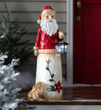 Outdoor Christmas Decoration LED Lantern Weather-Resistant Resin