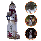 Outdoor Christmas Decoration LED Lantern Weather-Resistant Resin