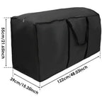 Outdoor Cushion Storage Bag Water-Resistant Zippered Foldable