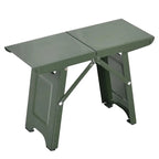 Outdoor Folding Stool Lightweight Aluminum Frame Supports 265 Lbs