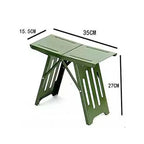 Outdoor Folding Stool Lightweight Aluminum Frame Supports 265 Lbs