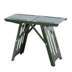Outdoor Folding Stool Lightweight Aluminum Frame Supports 265 Lbs