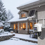 Outdoor Security Camera 4K Panoramic Solar Powered