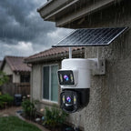 Outdoor Security Camera 4K Panoramic Solar Powered