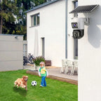 Outdoor Security Camera 4K Panoramic Solar Powered