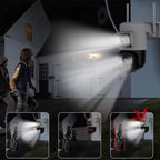 Outdoor Security Camera 4K Panoramic Solar Powered