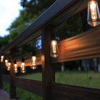 Outdoor String Lights Solar-Powered Warm Glow Weatherproof & Shatterproof