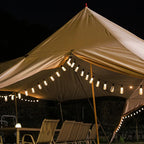 Outdoor String Lights Solar-Powered Warm Glow Weatherproof & Shatterproof