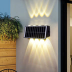 Outdoor Wall Light Solar-Powered Three-Color Weatherproof