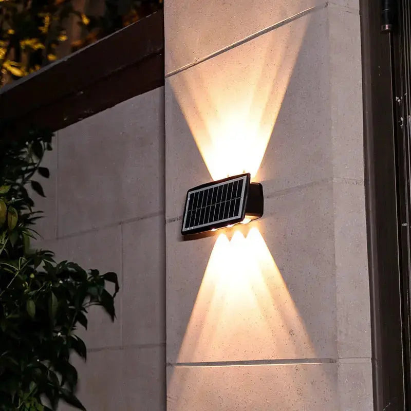 Outdoor Wall Light Solar-Powered Three-Color Weatherproof