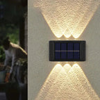 Outdoor Wall Light Solar-Powered Three-Color Weatherproof