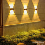 Outdoor Wall Light Solar-Powered Three-Color Weatherproof