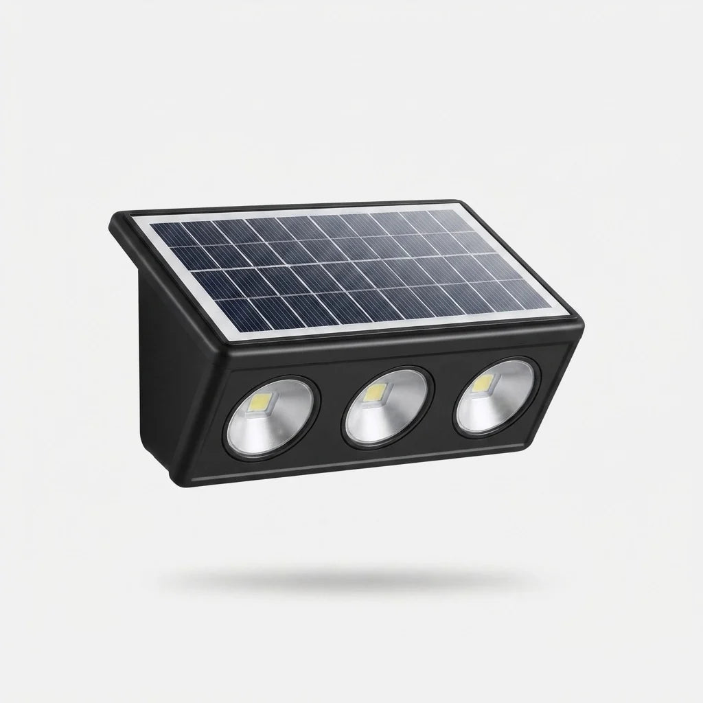 Outdoor Wall Light Solar-Powered Three-Color Weatherproof