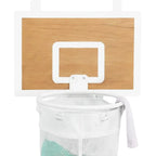 Over-The-Door Laundry Hamper Basketball Hoop Foldable & Removable Mesh