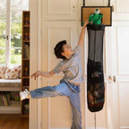 Over-The-Door Laundry Hamper Basketball Hoop Foldable & Removable Mesh