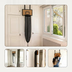 Over-The-Door Laundry Hamper Basketball Hoop Foldable & Removable Mesh