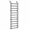Over-The-Door Shoe Rack Holds 36 Pairs No-Drill Angled Shelves
