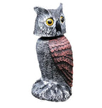 Owl Decoy Wind-Powered Rotating Head Set of 2