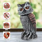 Owl Decoy Wind-Powered Rotating Head Set of 2
