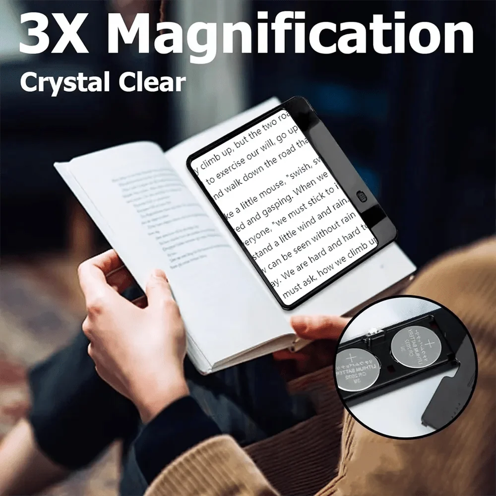 Page Magnifier 3X With LED Lighting