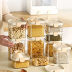 Pantry Storage Container Stackable Airtight Snap-Lock Lid