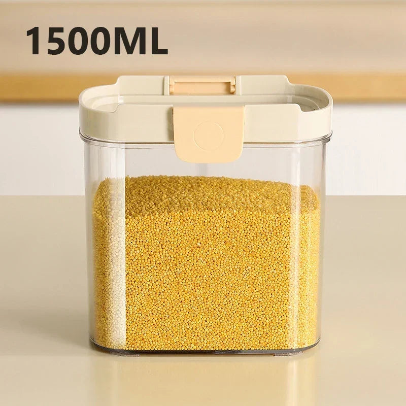 Pantry Storage Container Stackable Airtight Snap-Lock Lid
