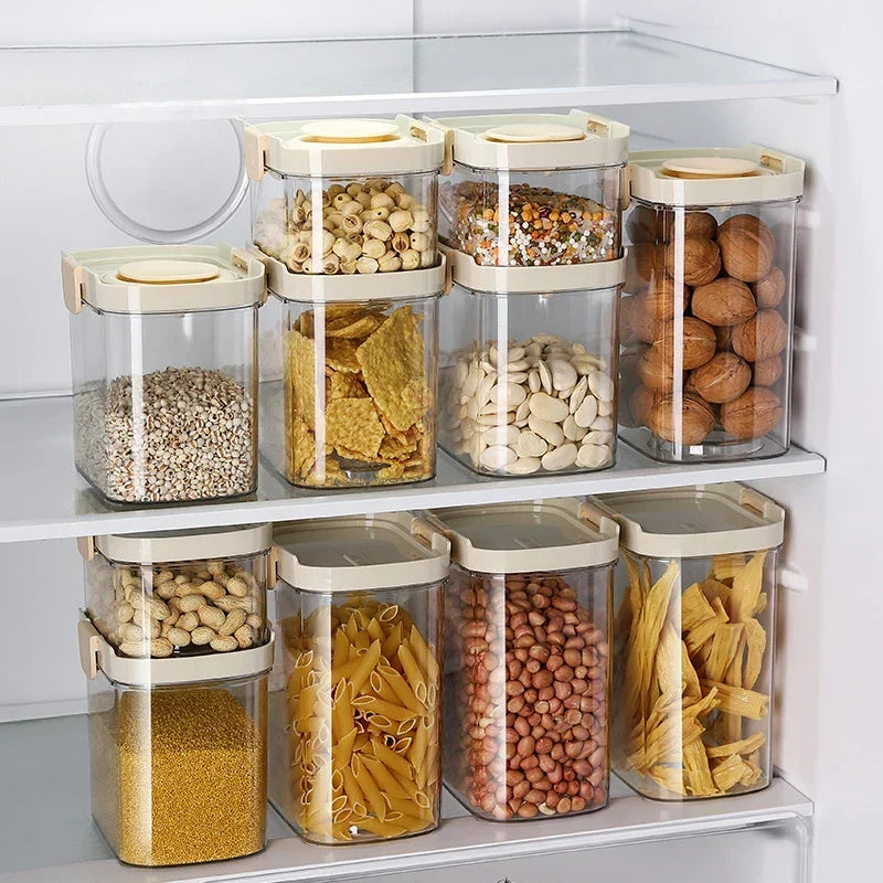 Pantry Storage Container Stackable Airtight Snap-Lock Lid