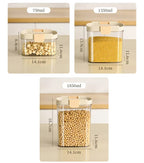 Pantry Storage Container Stackable Airtight Snap-Lock Lid