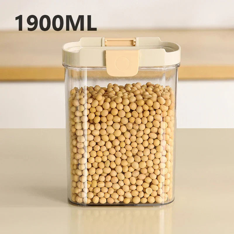 Pantry Storage Container Stackable Airtight Snap-Lock Lid