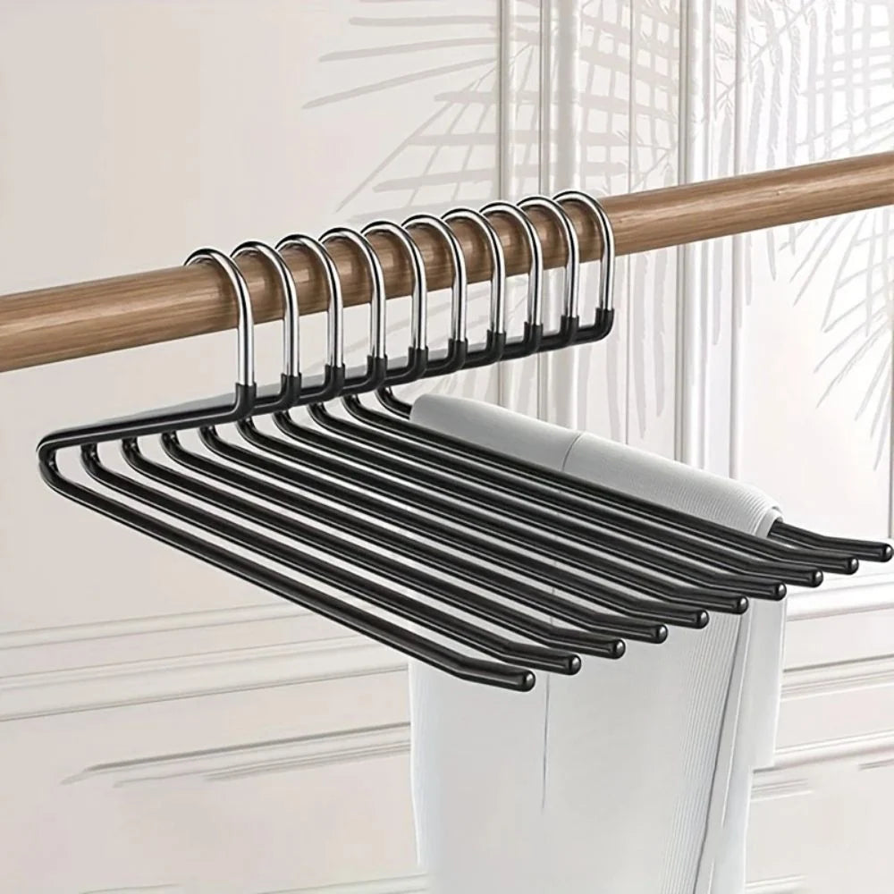 Pants Hanger Set Stainless Steel Z-Shaped 10-Piece