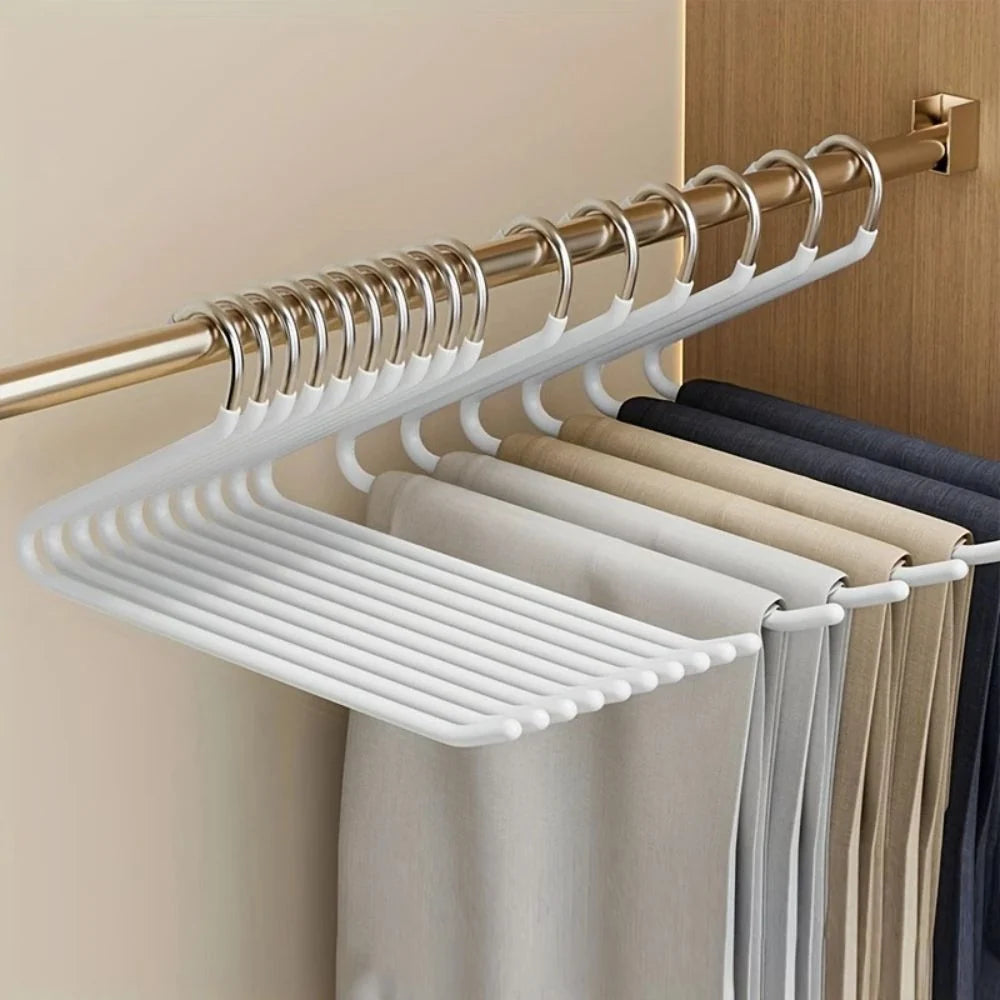 Pants Hanger Set Stainless Steel Z-Shaped 10-Piece