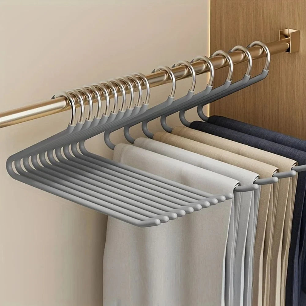 Pants Hanger Set Stainless Steel Z-Shaped 10-Piece