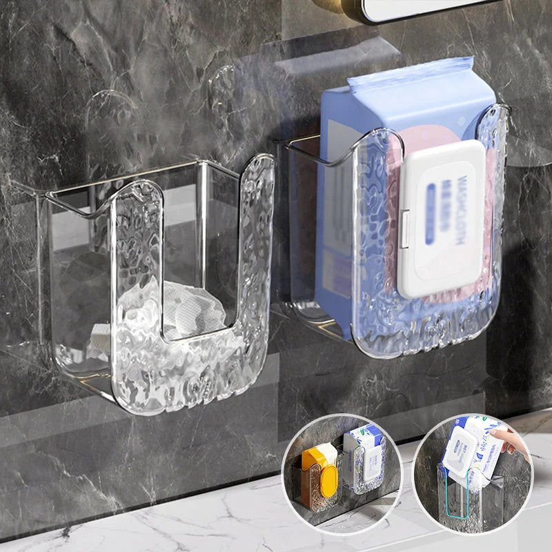 Paper Towel Holder Adhesive Wall Mount Multi-Purpose