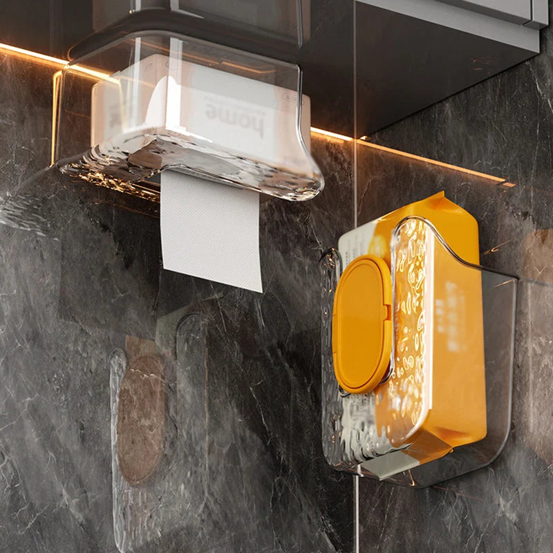 Paper Towel Holder Adhesive Wall Mount Multi-Purpose