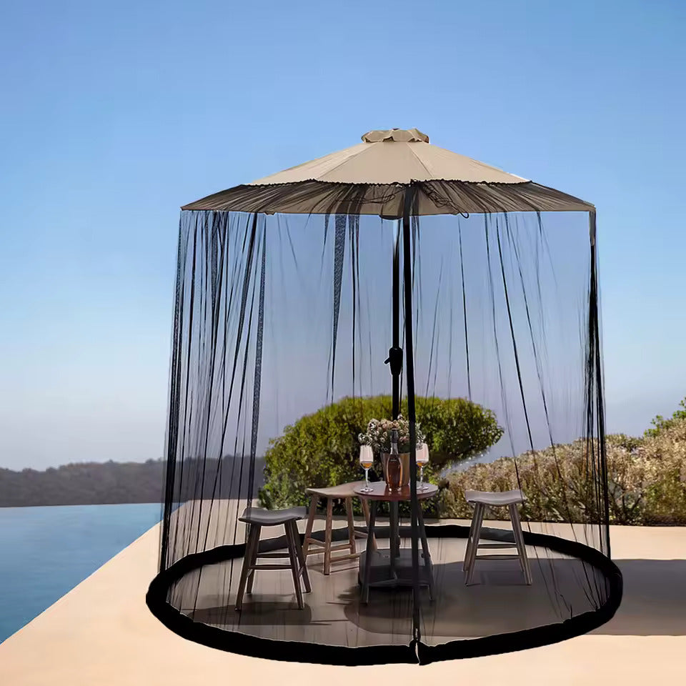 Parasol Mosquito Net Breathable Polyester Tool-Free Setup