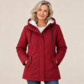 Parka Coat Fleece-Lined Adjustable Hood Flap Pockets