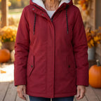 Parka Coat Fleece-Lined Adjustable Hood Flap Pockets