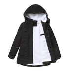 Parka Coat Fleece-Lined Adjustable Hood Flap Pockets