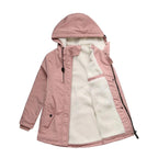 Parka Coat Fleece-Lined Adjustable Hood Flap Pockets