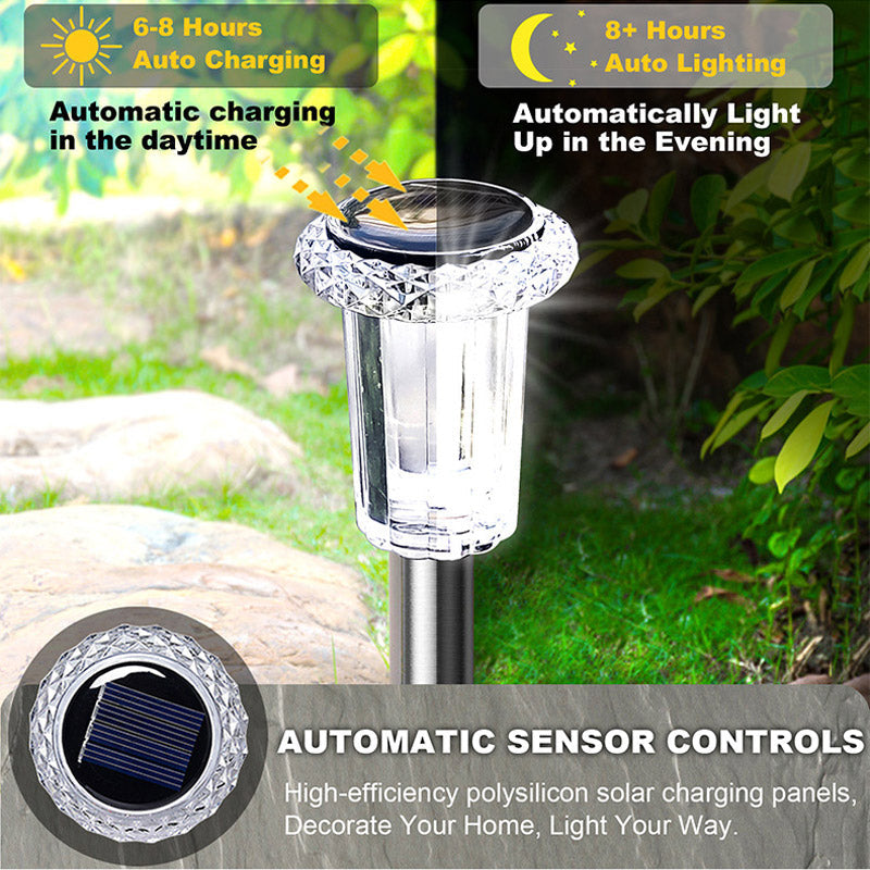 Pathway Light Solar Dusk Sensor Stainless Steel & Acrylic