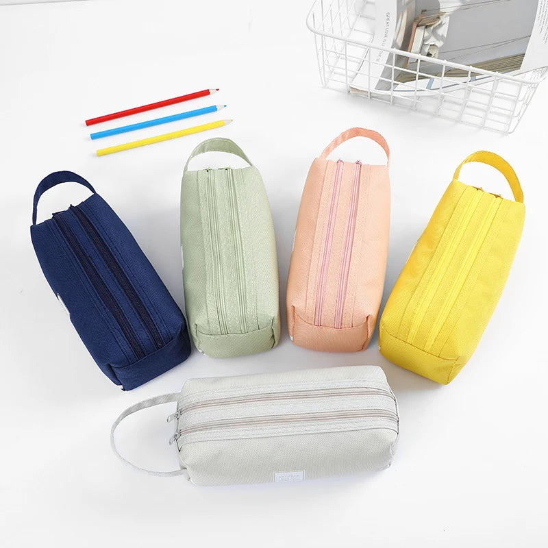Pencil Case Multi-Compartment With Carry Handle