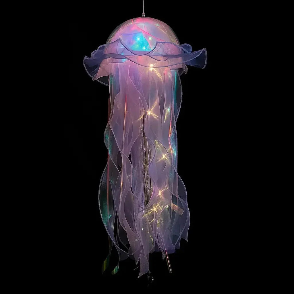 Pendant Lamp Jellyfish Design Multicolor LED Battery-Powered