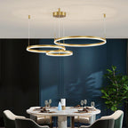 Pendant Light Circular LED Dimmable Adjustable Height