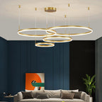 Pendant Light Circular LED Dimmable Adjustable Height