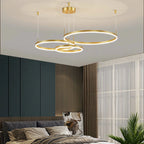 Pendant Light Circular LED Dimmable Adjustable Height